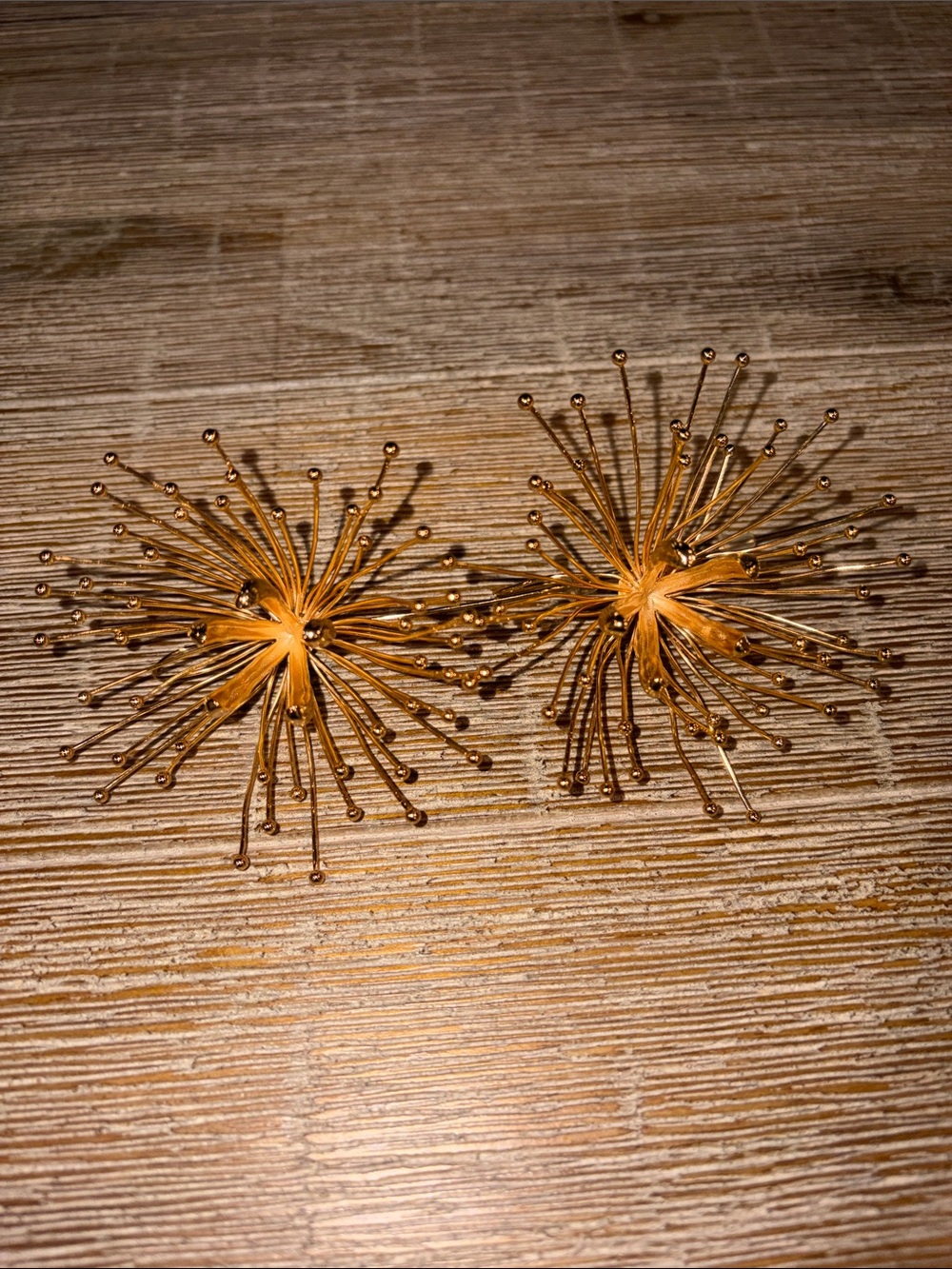 Cult Gaia Gold Starburst Statement Earrings - Picture 6 of 6